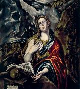 GRECO, El Penitent Magdalen painting